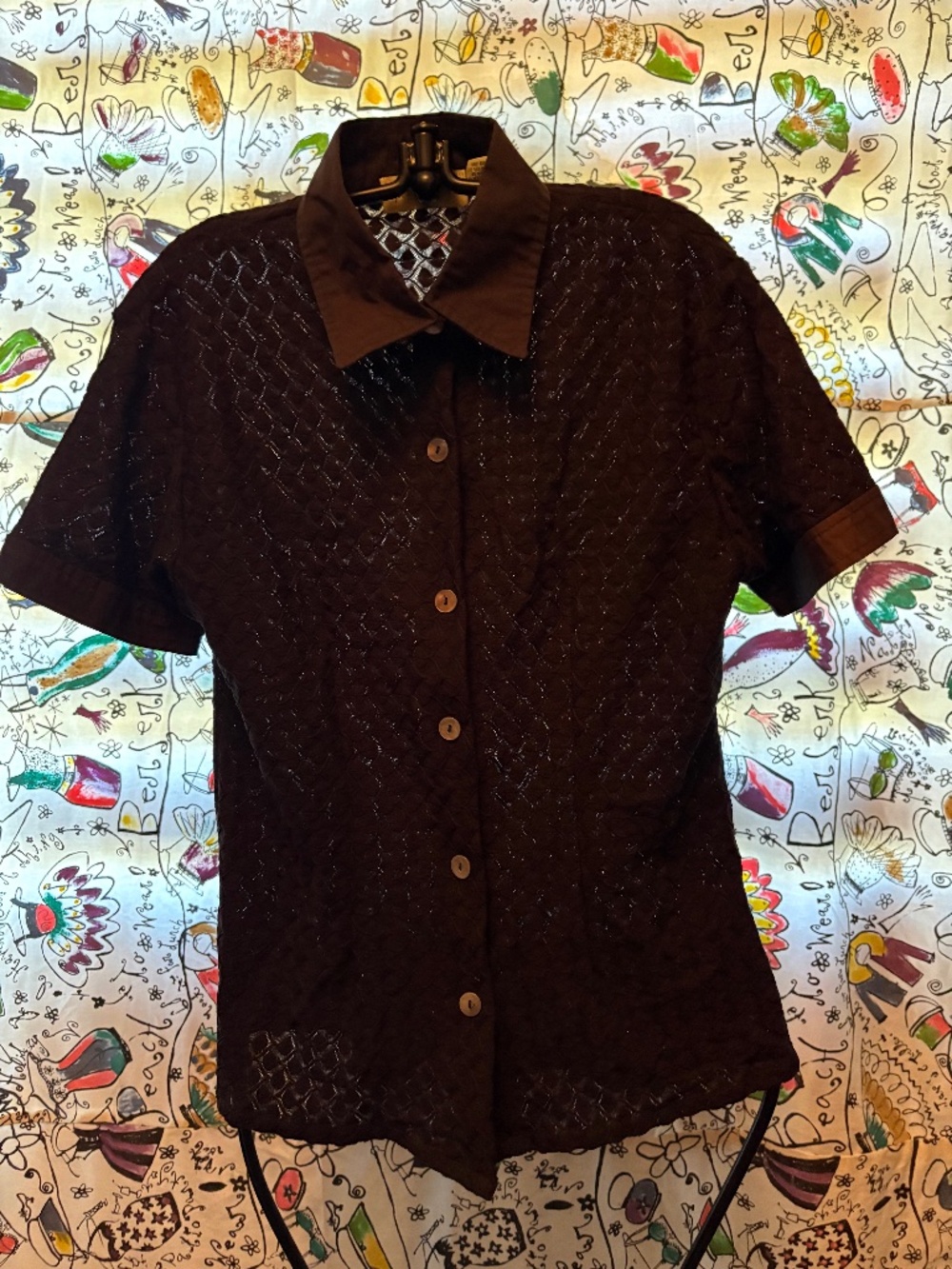 Anthropologie sheer blouse